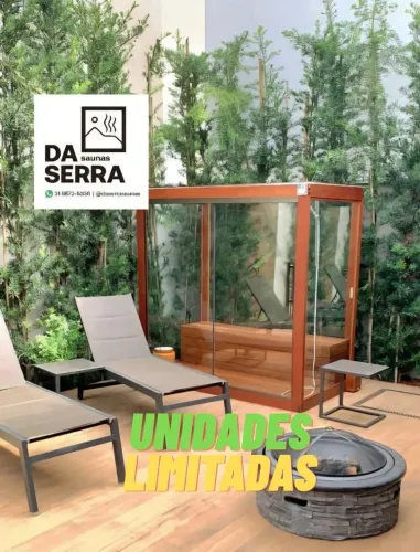 Sauna à vapor 4 lugares Da Serra Saunas