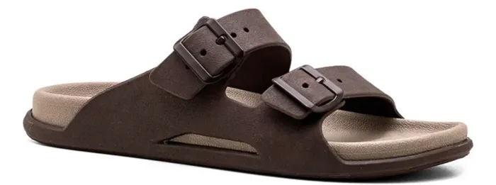 Chinelo Birken reforçado marrom Masculino