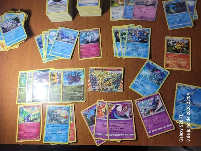 Cartas Pokémon Xerneas (Turbo),150 cartas holo,reverse,raras e evos completas