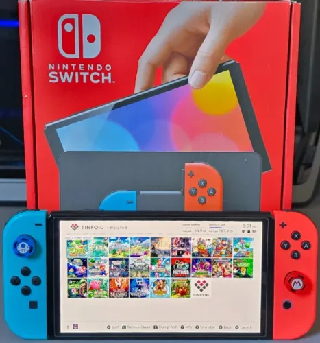 Nintendo Switch Oled Neon -desbloqueado 400GB