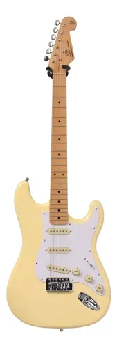 GUITARRA SX VINTAGE WHITE NOVA NA CAIXA AC TROCAS