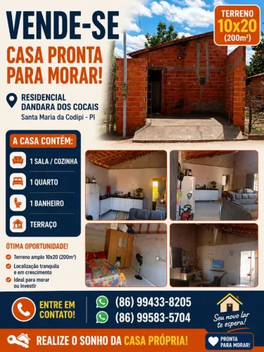 Vendo casa no Residencial Dandara dos cocais