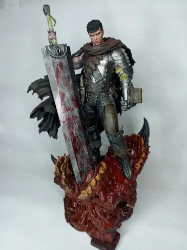 Escultura 3D Guts - Berserk | Pintada à Mão