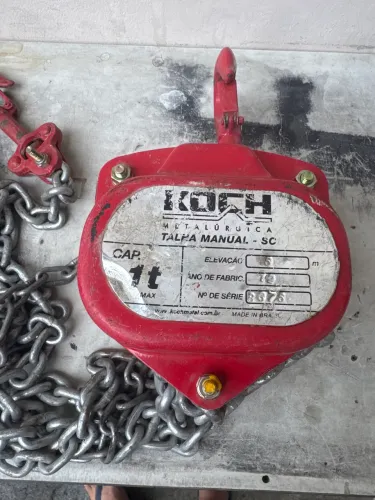 TALHA MANUAL KOCH 1,0 TONELADA C/ 5M