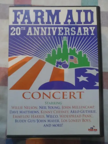 DVD Farm Aid 20th Anniversary Concert DVD original importado dos EUA