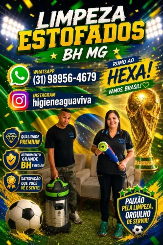 LIMPEZA ESTOFADOS BH MG-CHAMA NO SAP - * 