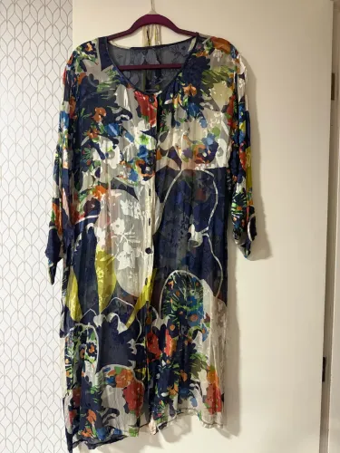 Vestidos Seda, leve transparência vestem até GG