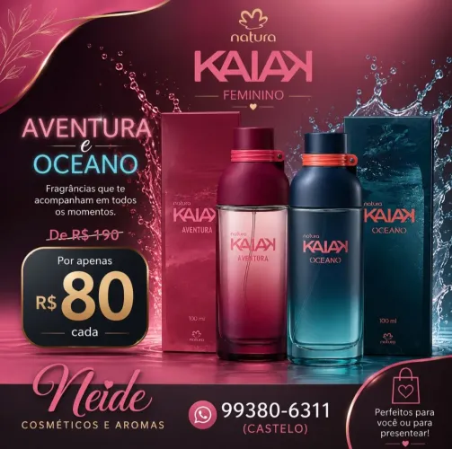 Kaiak Aventura e Kaiak Oceano Feminino