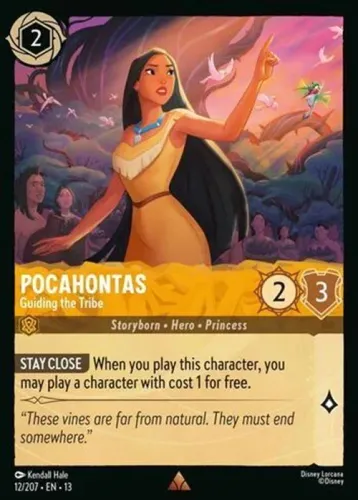 Cartas avulsa Pocahontas Guiding The Tribe - Disney Lorcana