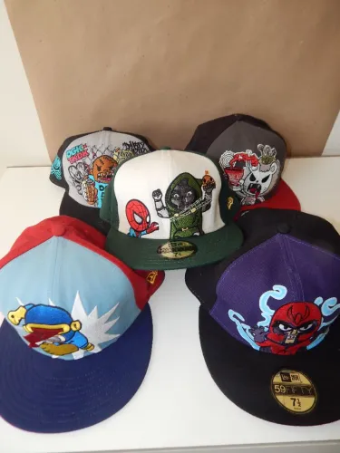 5 Bonés colecionador Marvel x New Era 7 1/2