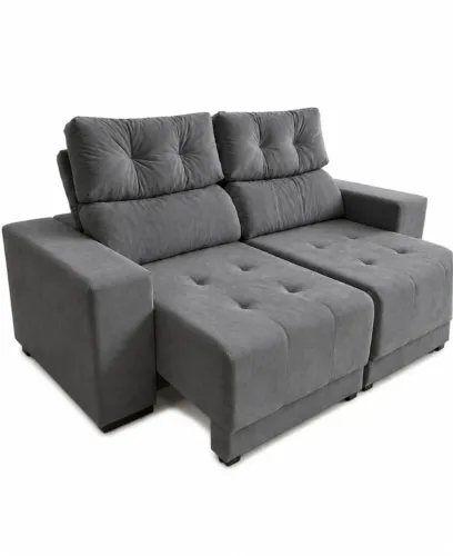 SOFA RETRATIL RECLINÁVEL 2MT FRETE GRÁTIS