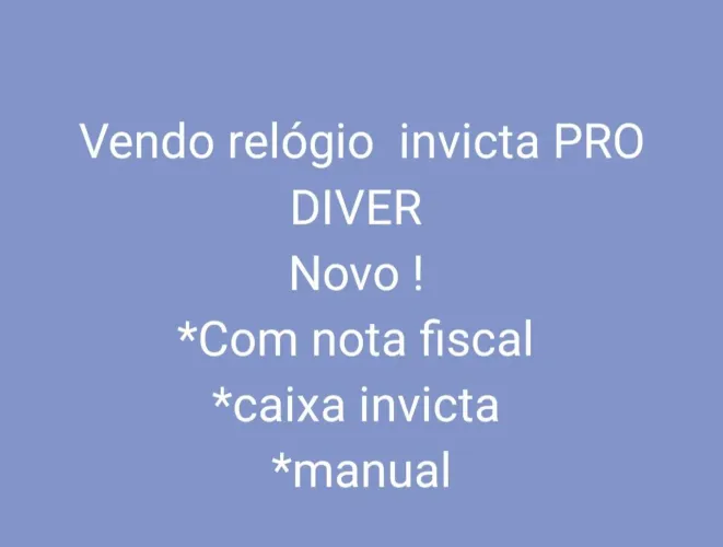 Relógio Invicta pro diver