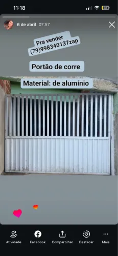 Portão semi novo