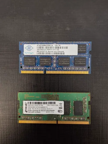 1 DDR4 4GB - 1 DDR3 4GB - FUNCIONANDO
