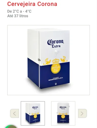 CERVEJEIRA CORONA - 37 L - 110 V - NOVA
