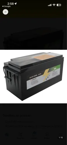 2 Baterias lifepo4 24v 100ah kingbo