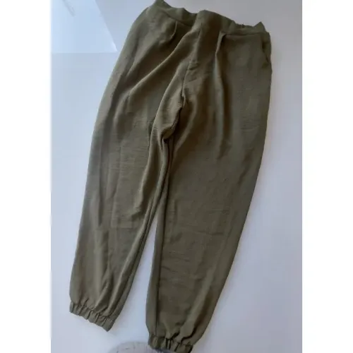 Calça Feminina Confy M Com Elástico Jogger Verde Oliva