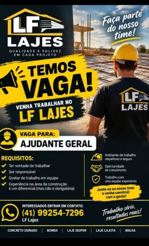 Preciso de ajudante urgente