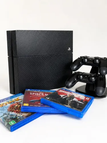 PS4 + 2 Controles + Jogos ? Completo e Pronto para Jogar!