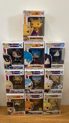 Funko Pop! Bleach, Dragon Ball, One Piece, Naruto Lote Ruggery