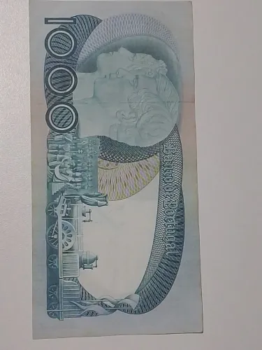 Nota Antiga Portugal 1000 Escudos 1968 - D. Pedro V - Numismatica