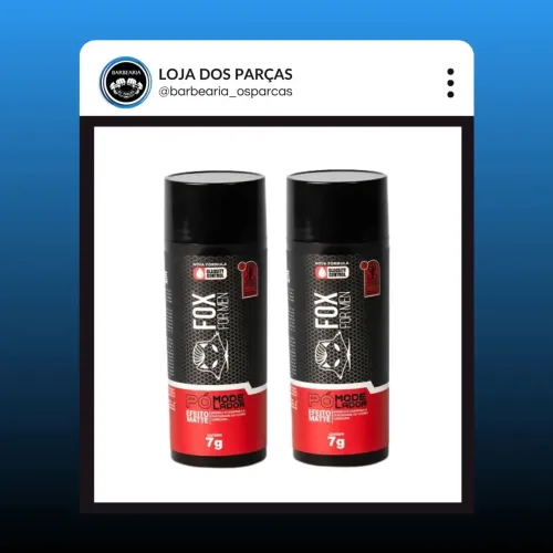 Pomada modeladora em Pó