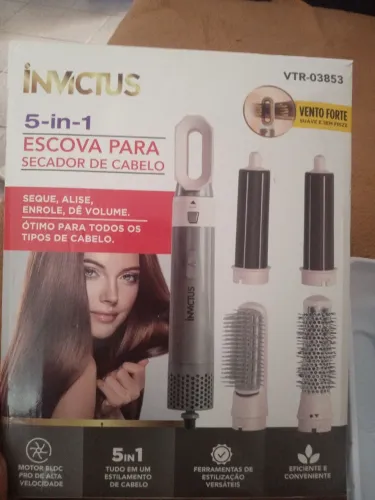 escova secadora 5 em 1 invictus nova,usada 2 vezes apenas