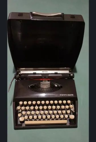Máquina de Escrever Triumph Tippa Original Maleta | Vintage Rara Impecável
