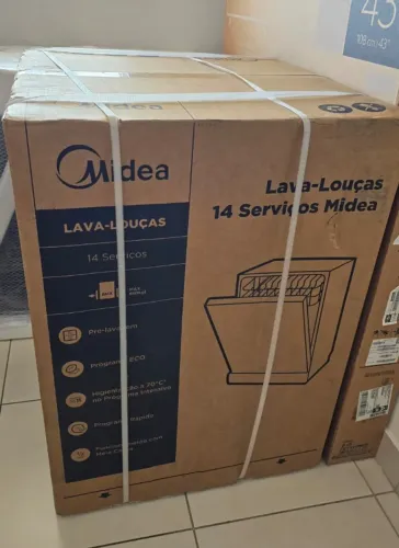 Lava louça Midea Cinza 127V 14 Serviços (DWA14S1) - Nova e Lacrada!