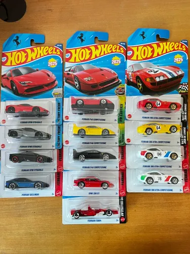 13 Ferrari Hot Wheels mainline 2025 2026