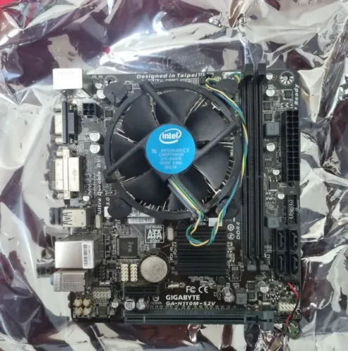 Kit i5-7400 + Placa Mãe Gigabyte GA-H110M-S2V (Para Peças / Defeito)