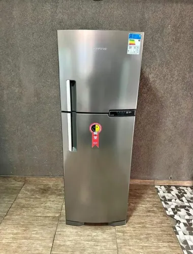 Geladeira inox 
