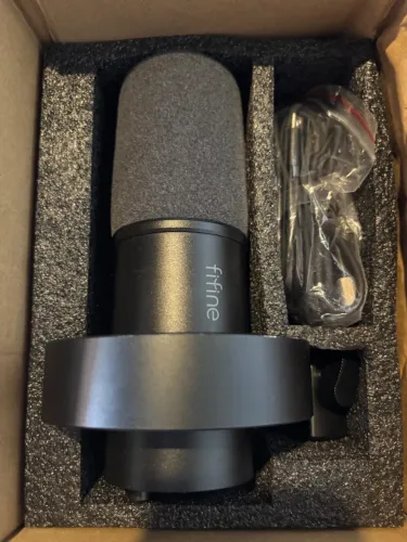 FIFINE K688 Microfone dinâmico para Streaming vocal,XLR/USB Mic para PC