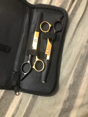 Kit de tesouras para barbeiro 