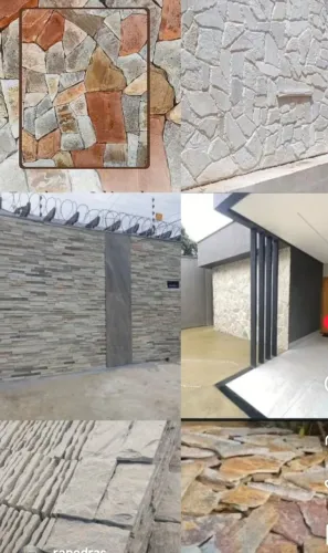 Pedras naturais para revestimentos internos e externos