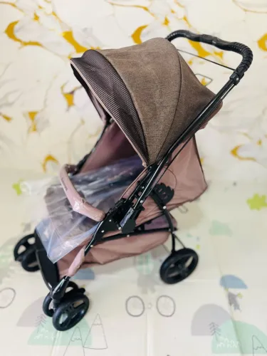 Carrinho de bebê Galzerano bege/preto