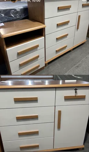 Super cozinha de luxo em MDF laminado 