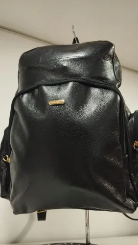 MOCHILA COURO CAFÉ