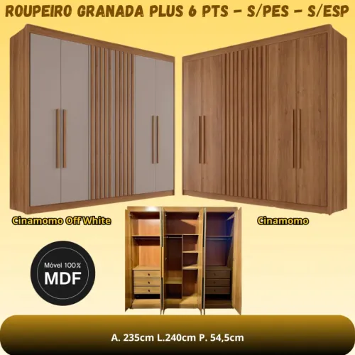 ROUPEIRO GRANADA PLUS 6 PTS - S/PES - S/ESP 