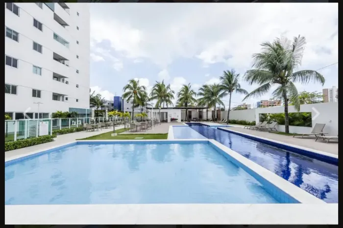 oportunidade de um lindo apto mobliado para alugar no bessa com 3 qts + 2sts, 80m²,2 vagas