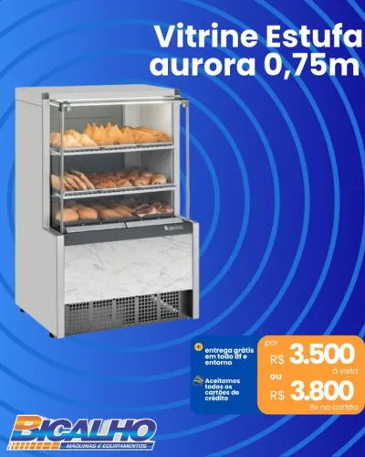 VITRINE ESTUFA AURORA 0.75M