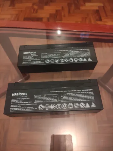 Baterias Intelbras XB 1223 12V 2,3Ah - Novas Sem Uso