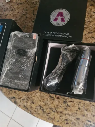 Máquina de tatuar Pen, Aston + Fonte 400$ os dois juntos 
