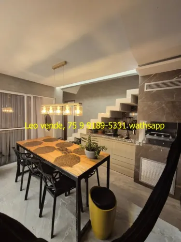 Leo vende, bairro Sim, 4 suítes, banheira, piscina e goumert 