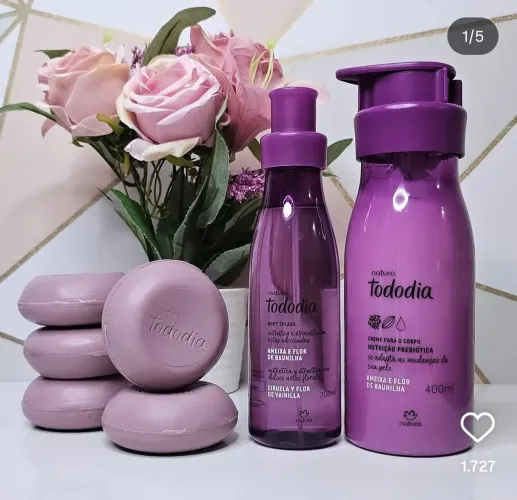 Presente Natura kit ameixa e flor de baunilha