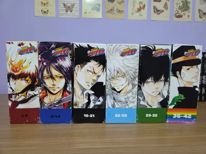 Tutor Hitman Reborn! BOX mangá coleção COMPLETA 1 ao 42 + extra colorido!