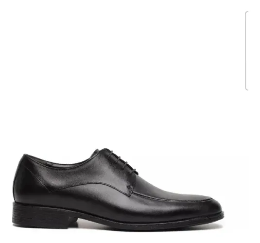 Sapato Social Cns 926 Masculino Couro Legítimo Preto N° 43