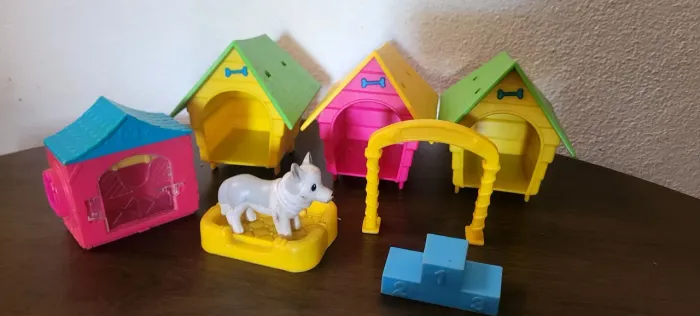 Lote brinquedos casinha de pet