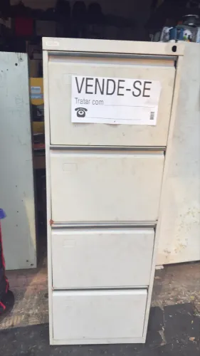 Arquivo de Aço Pandin 4 Gavetas - Estrutura Reforçada (Para Pintura / Reforma)