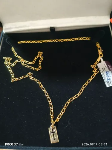 Cordão Rommanel banhado a ouro 18k